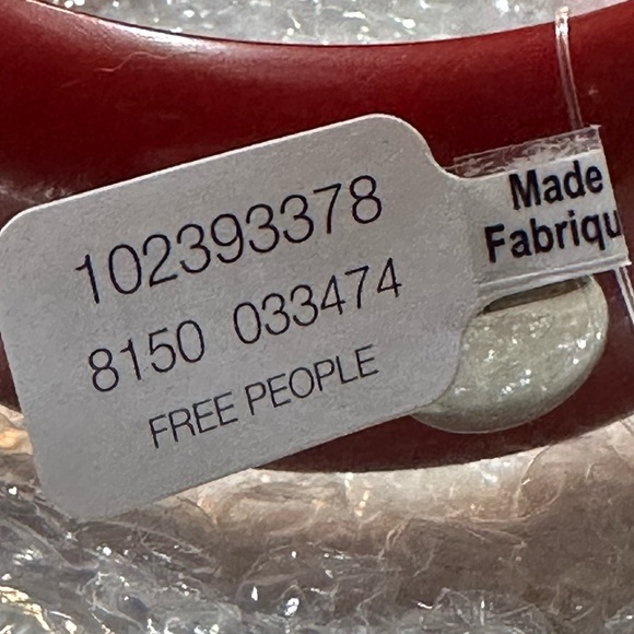 NWT / Free People / Deep Red Bangle / NEW - Picture 14 of 16